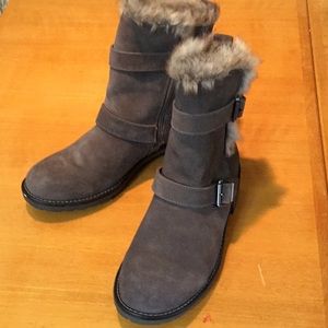 Bass suede fur lined boots 7